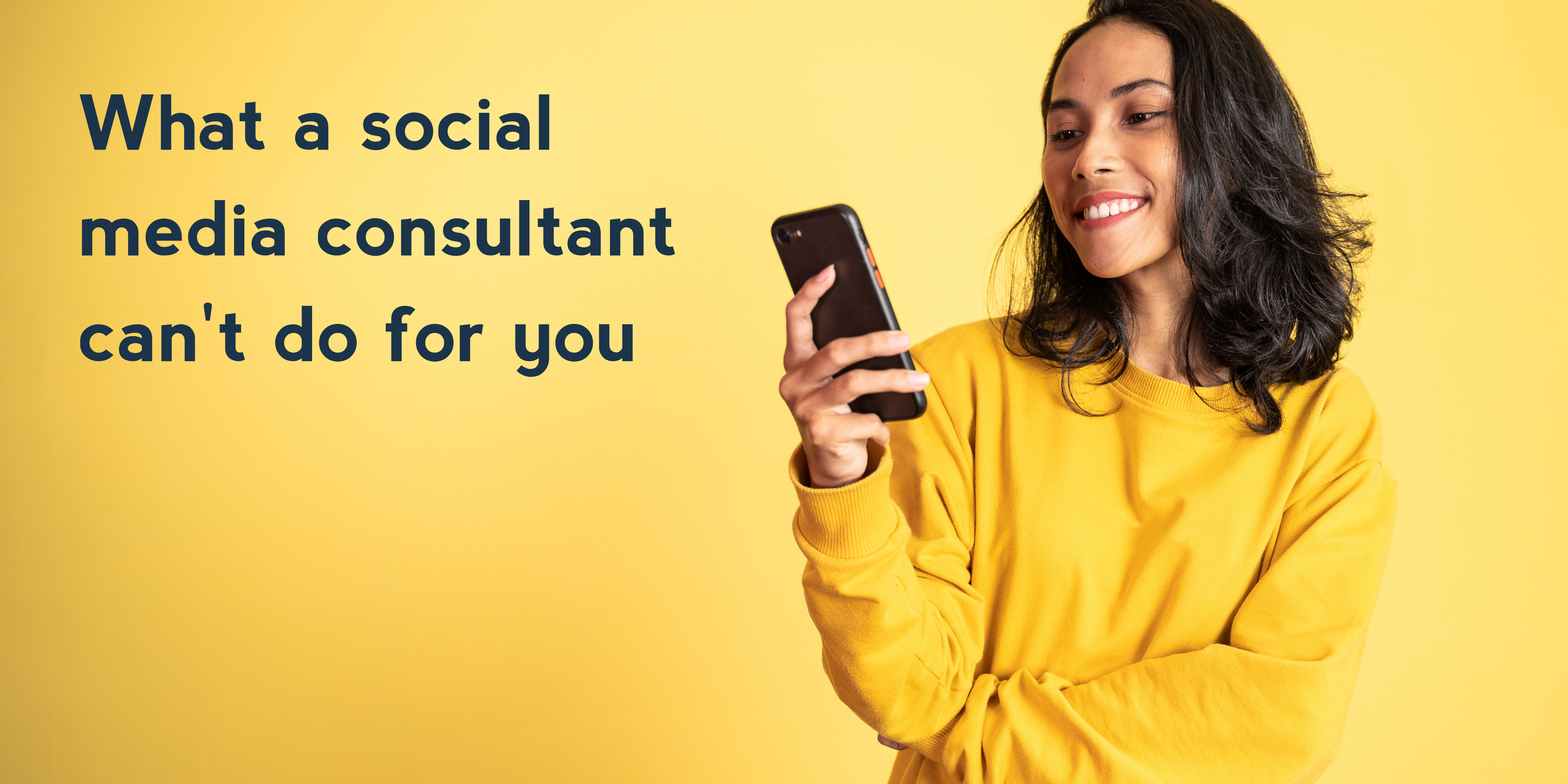 What a social media consultant can't do for you